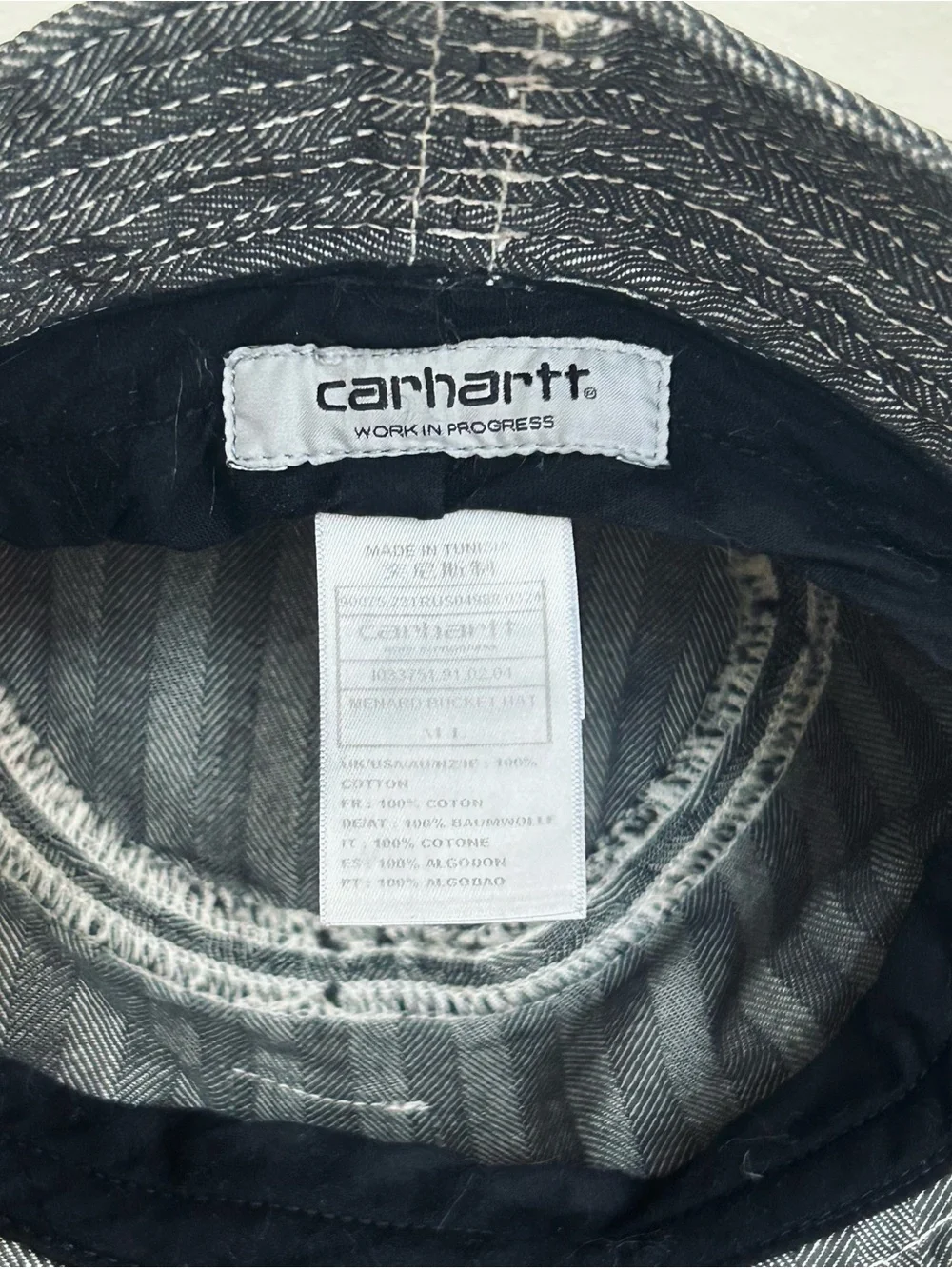 Carhartt Gray Menard Bucket Hat Men’s Medium to Large Cotton